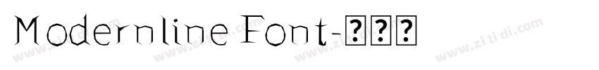 Modernline Font字体转换